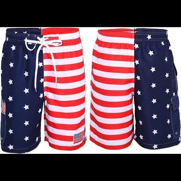 Men's USA American Independence Day Accessories Set
